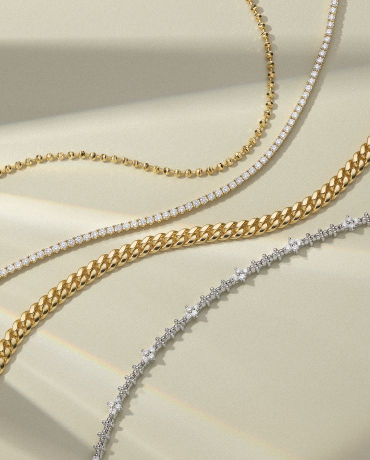 Four bracelets of different styles