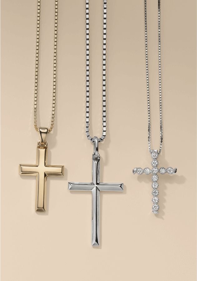 A collection of cross pendants