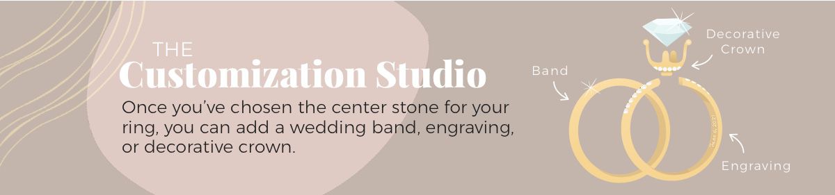 Mobile Image of Add a wedding band and more with Customization Studio