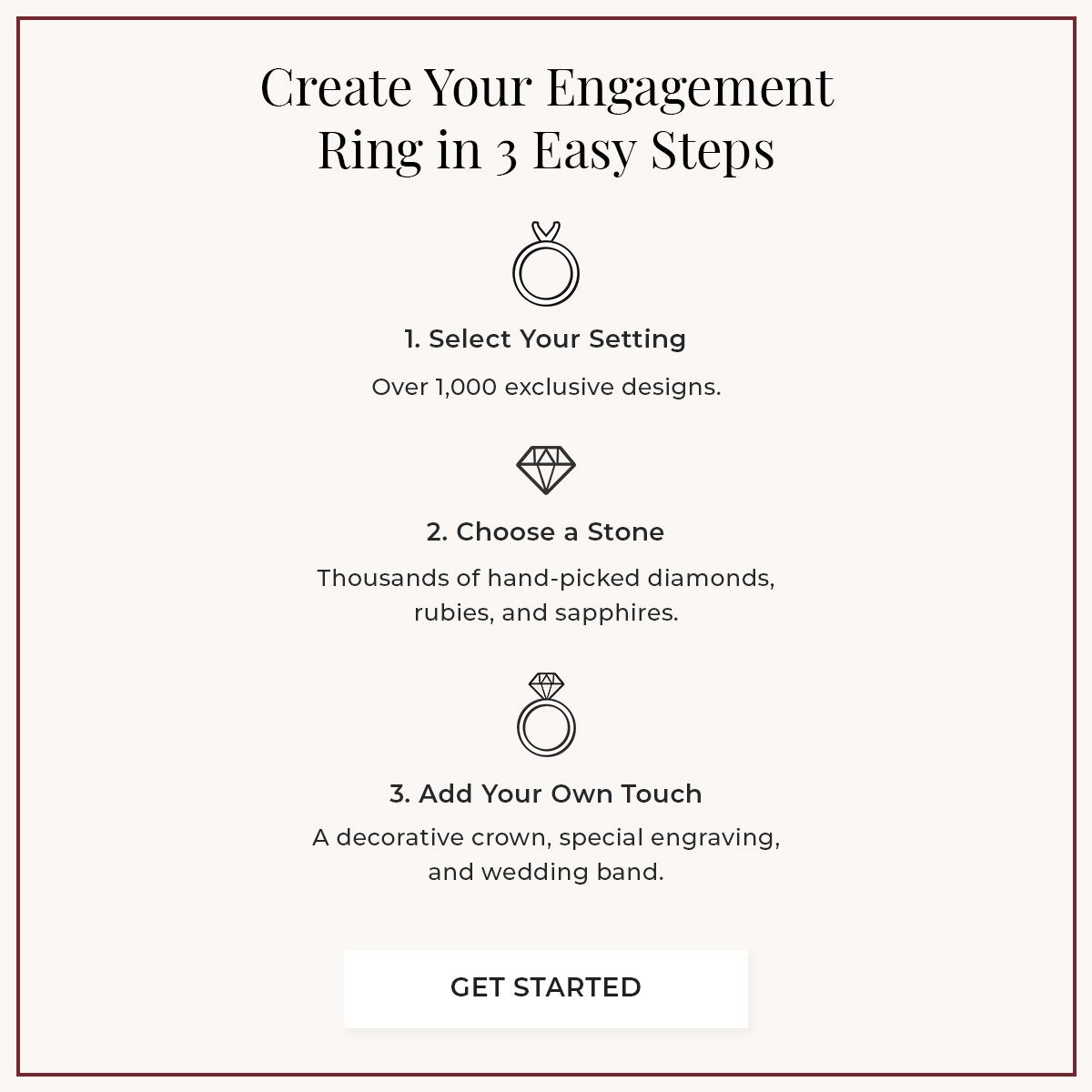 Mobile Image for Creating your dream ring in 3 easy steps