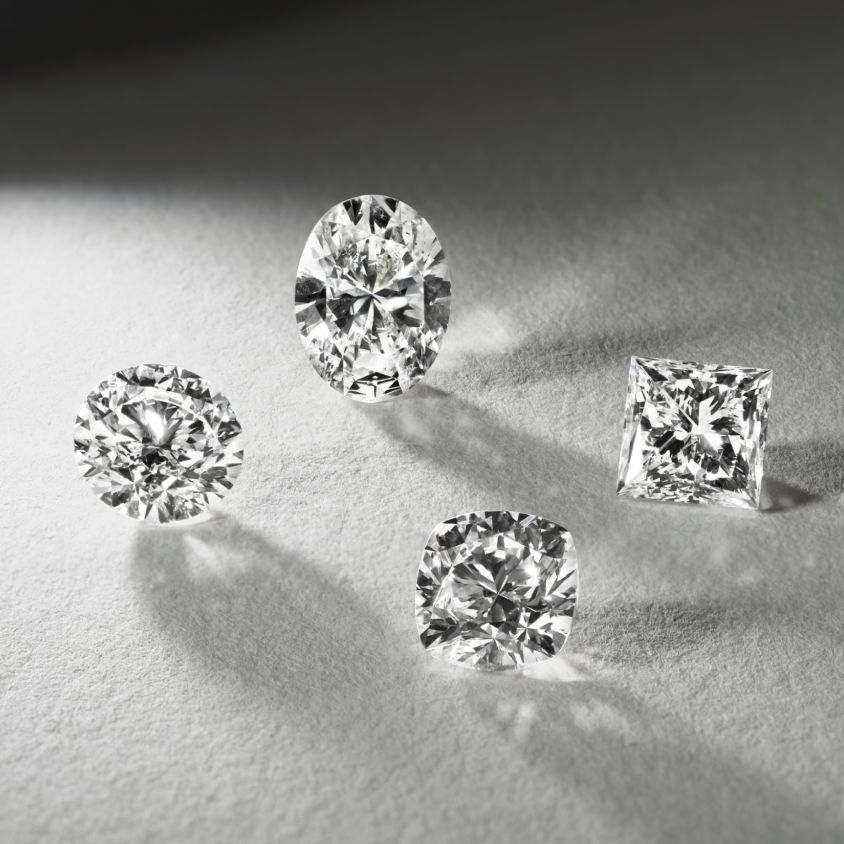 Four Shane Classic Natural Diamonds