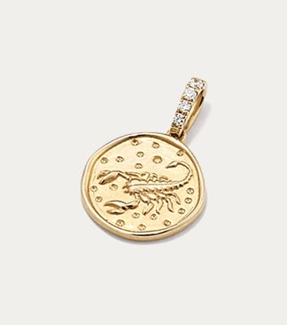 A Scorpio Diamond Accent Zodiac Charm