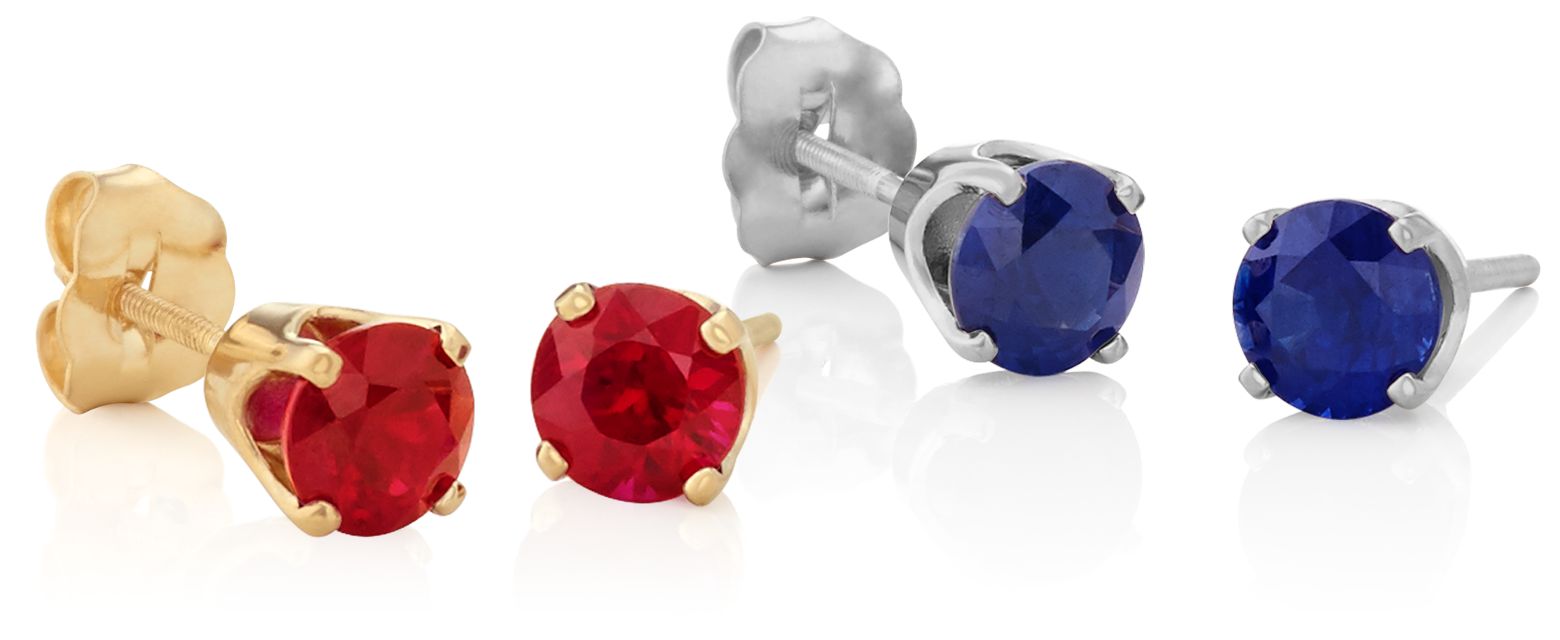 Ruby & Sapphire Studs 101