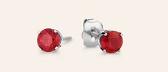 Ruby Stud Earrings