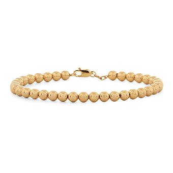 14K Yellow Gold 3mm Bead Bracelet Shane