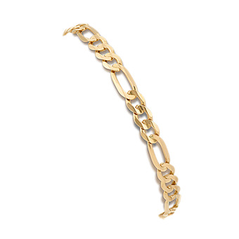 Mens Bracelets And Unique Fine Jewelry Collections At Shane Co Figaro Bracelet In 14k Yellow Gold 9