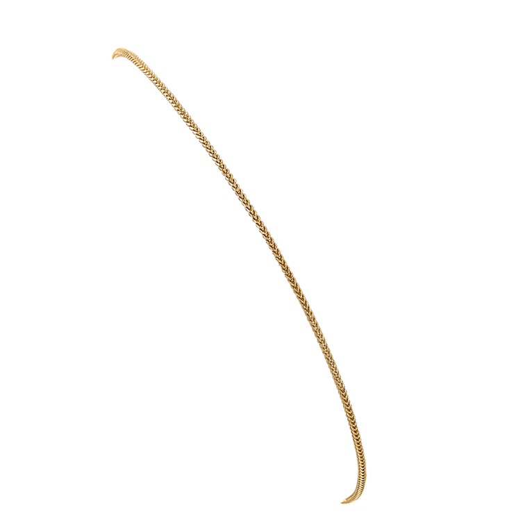 Franco Chain Anklet in 14K Yellow Gold (9 in)