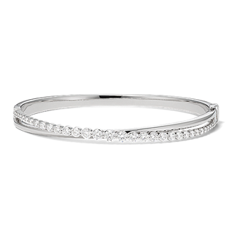 Banks Diamond Bangle Bracelet | Shane Co.
