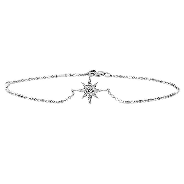 Starlight White Natural Sapphire Bracelet (7 in)