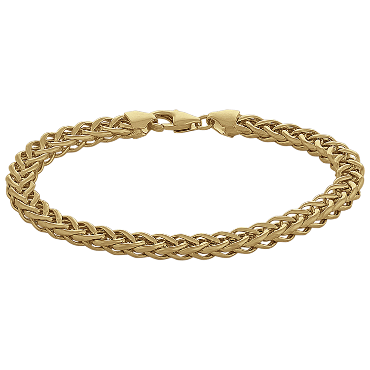 Wheat Chain Bracelet in 14K Yellow Gold (7.5 in)