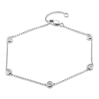 Bezel-Set Sapphire Station Necklace | Shane Co. Bezel-Set Sapphire Station Necklace | Shane Co.