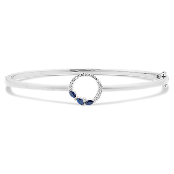 Starlight White Sapphire Bracelet (7'') | Shane Co.