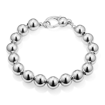 Sterling Silver 5mm Bead Bracelet | Shane Co.