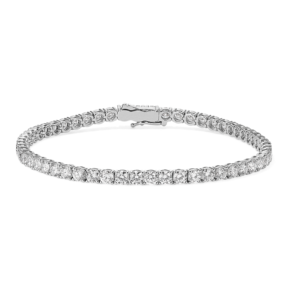 11 tcw Lab-Grown Diamond Tennis Bracelet