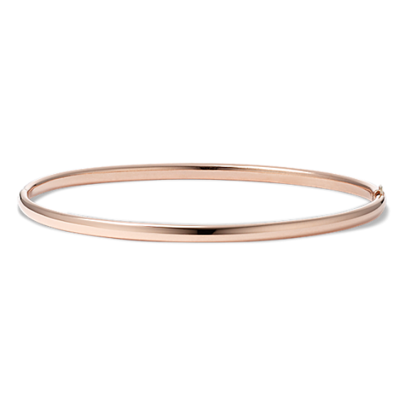 14k Rose Gold Bangle Bracelet