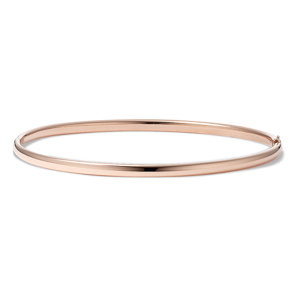 14k Rose Gold Bangle Bracelet