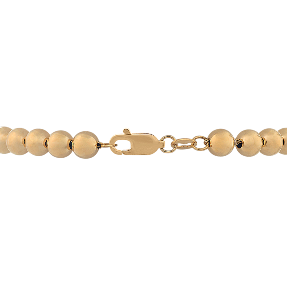 Gold Beaded Bracelet- 5mm