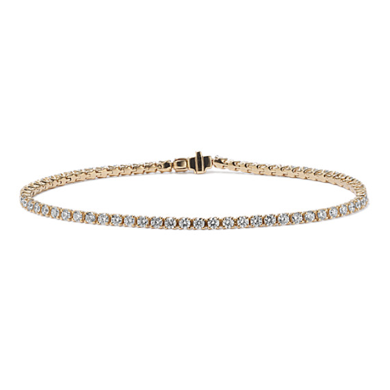 14k Yellow Gold Diamond Tennis Bracelet 8 In Shane Co 14k Yellow Gold Diamond Tennis Bracelet 8 In