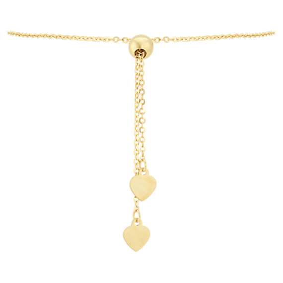 14k Yellow Gold Engravable ID Bracelet (7 in) Shane Co.