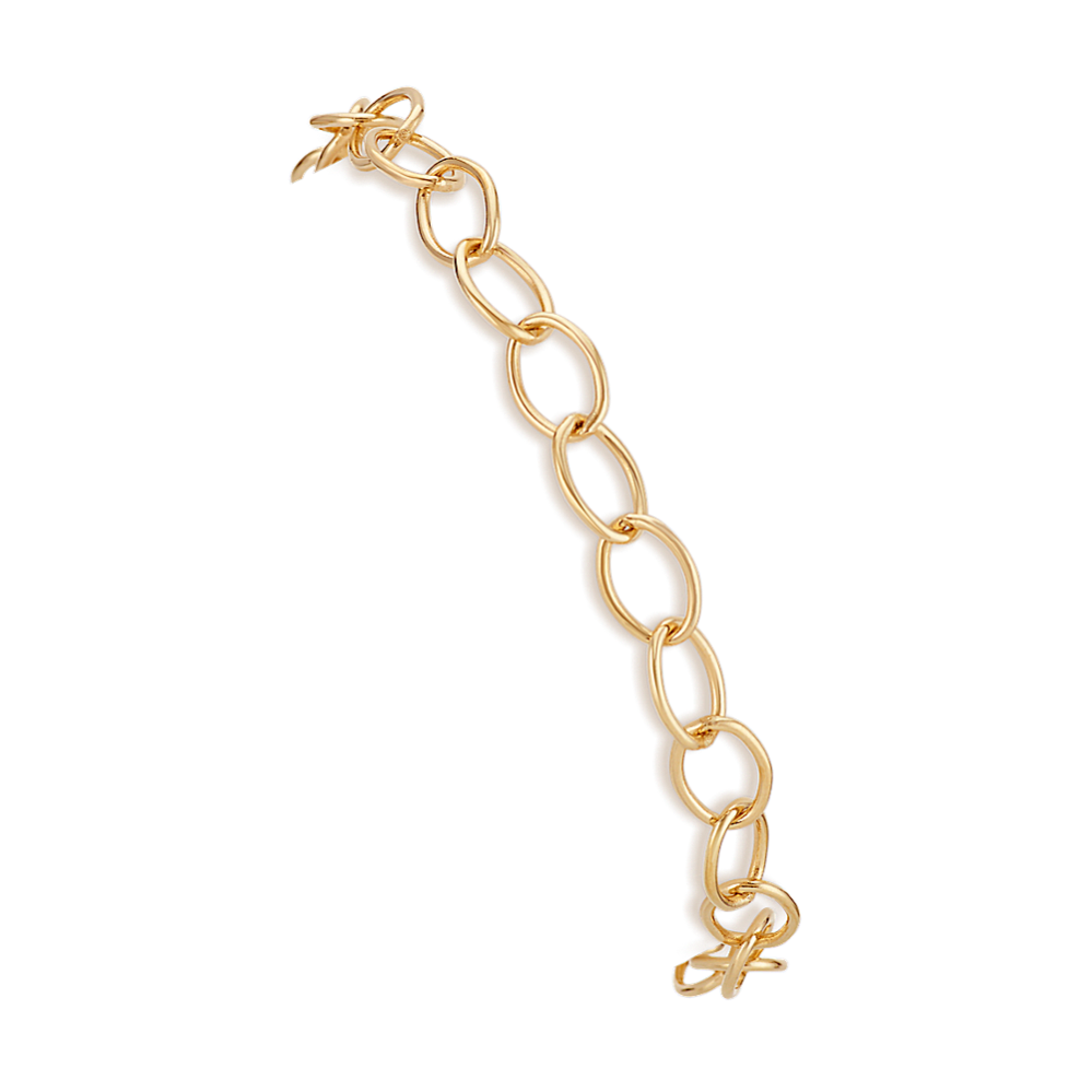 14k Yellow Gold Infinity Charm Bracelet (7.25 in)