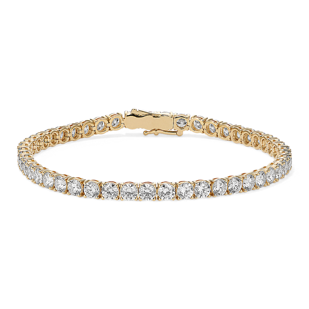 15 tcw Lab-Grown Diamond Tennis Bracelet