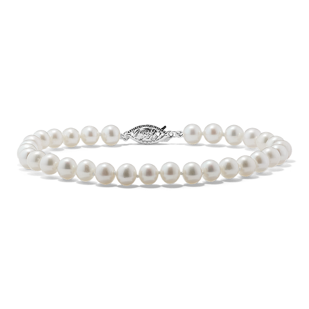 Cultured freshwater sale pearl bracelet