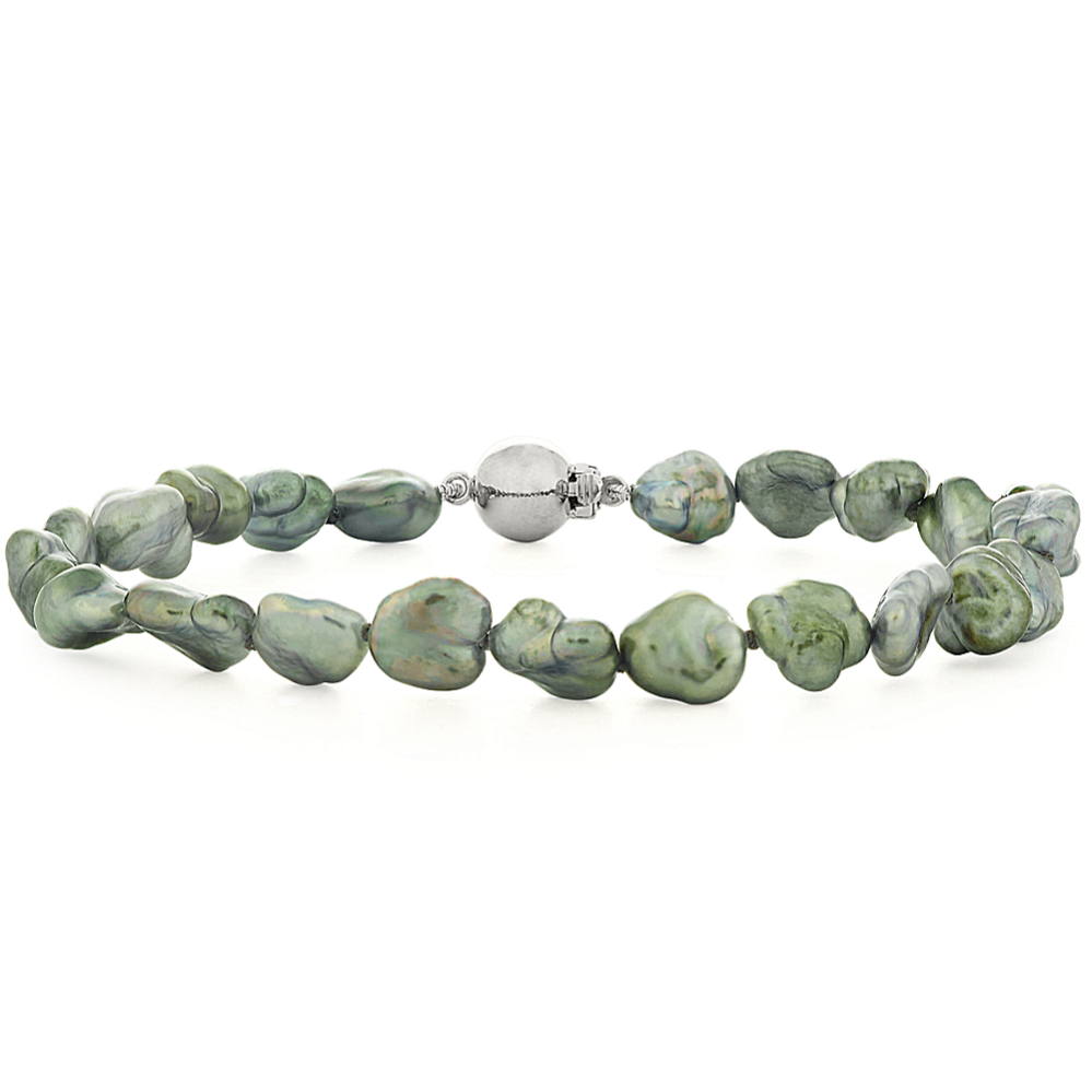Cultured Keshi Tahitian Pearl Bracelet (8'')