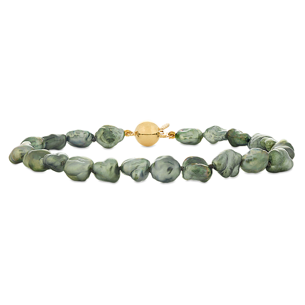 6-12mm Keshi Tahitian Pearl Bracelet (7.5 in)