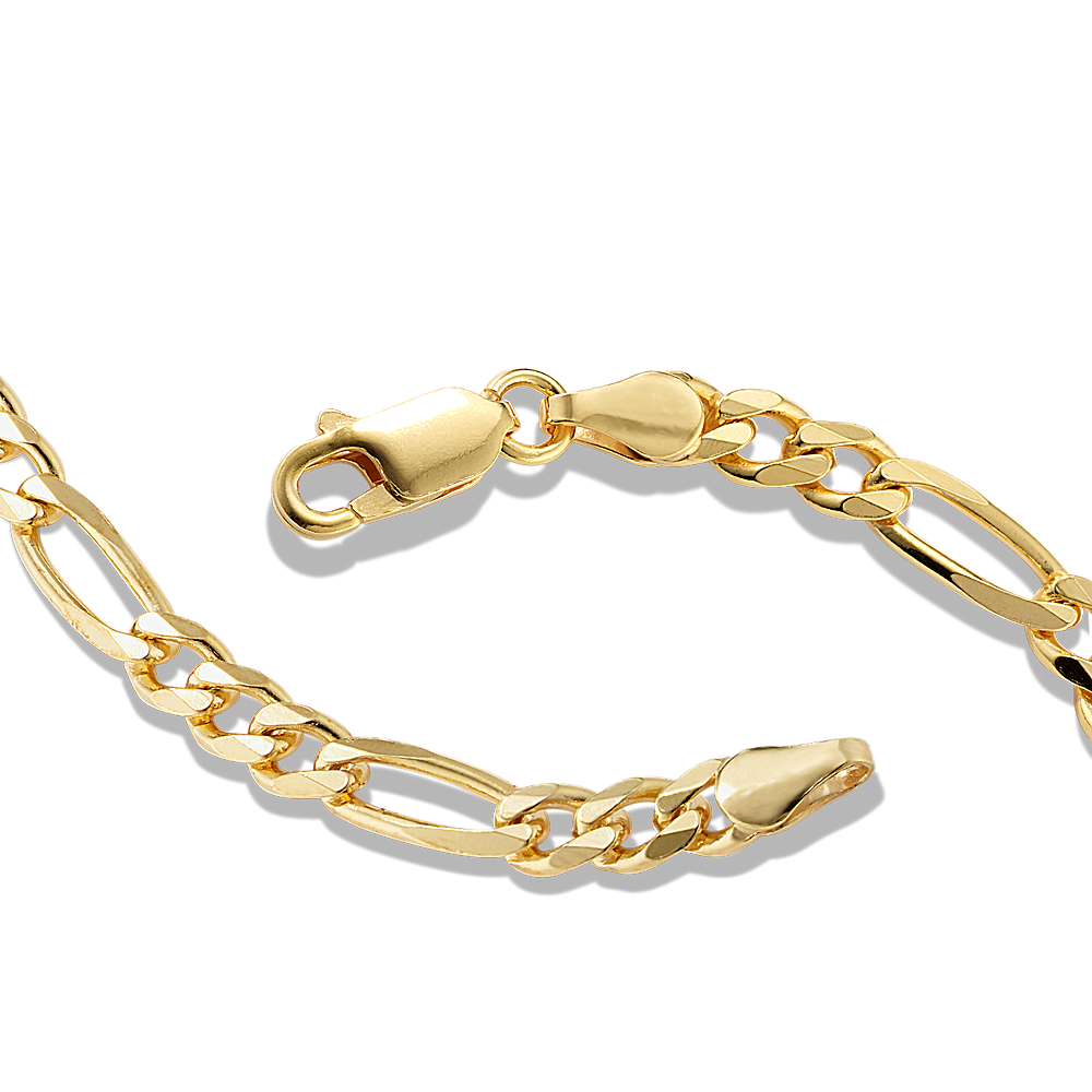 Figaro hot sale bracelet 14k