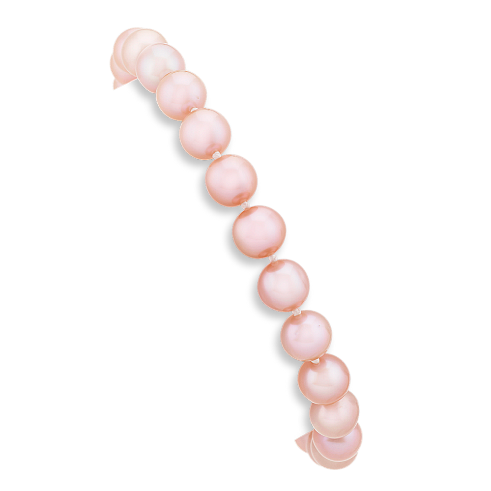 7mm Pink Freshwater Cultured Pearl Bracelet (7.5 in)