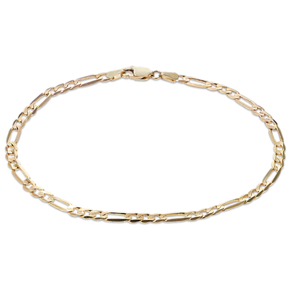 8.5'' Diamond Cut Figaro Bracelet (3.9mm)