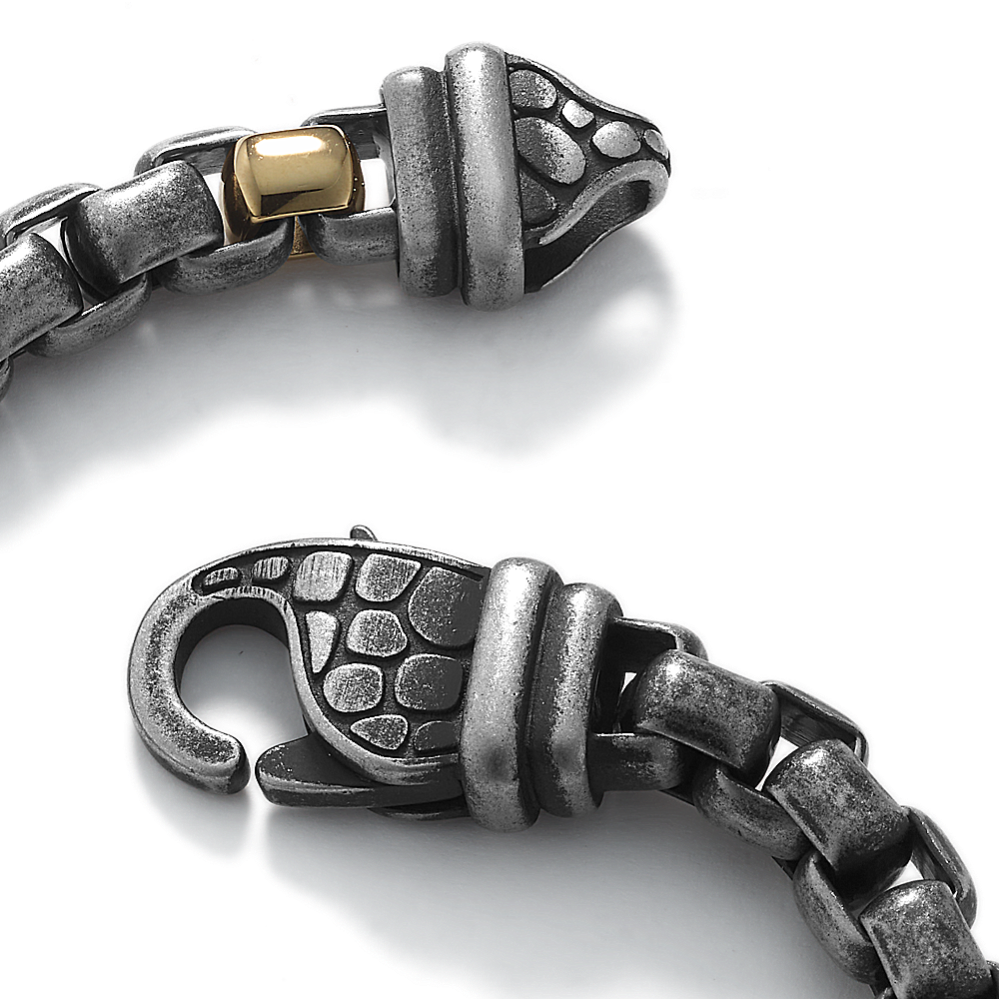 8.5'' Stainless Steel Box Chain Bracelet (7mm) | Shane Co.