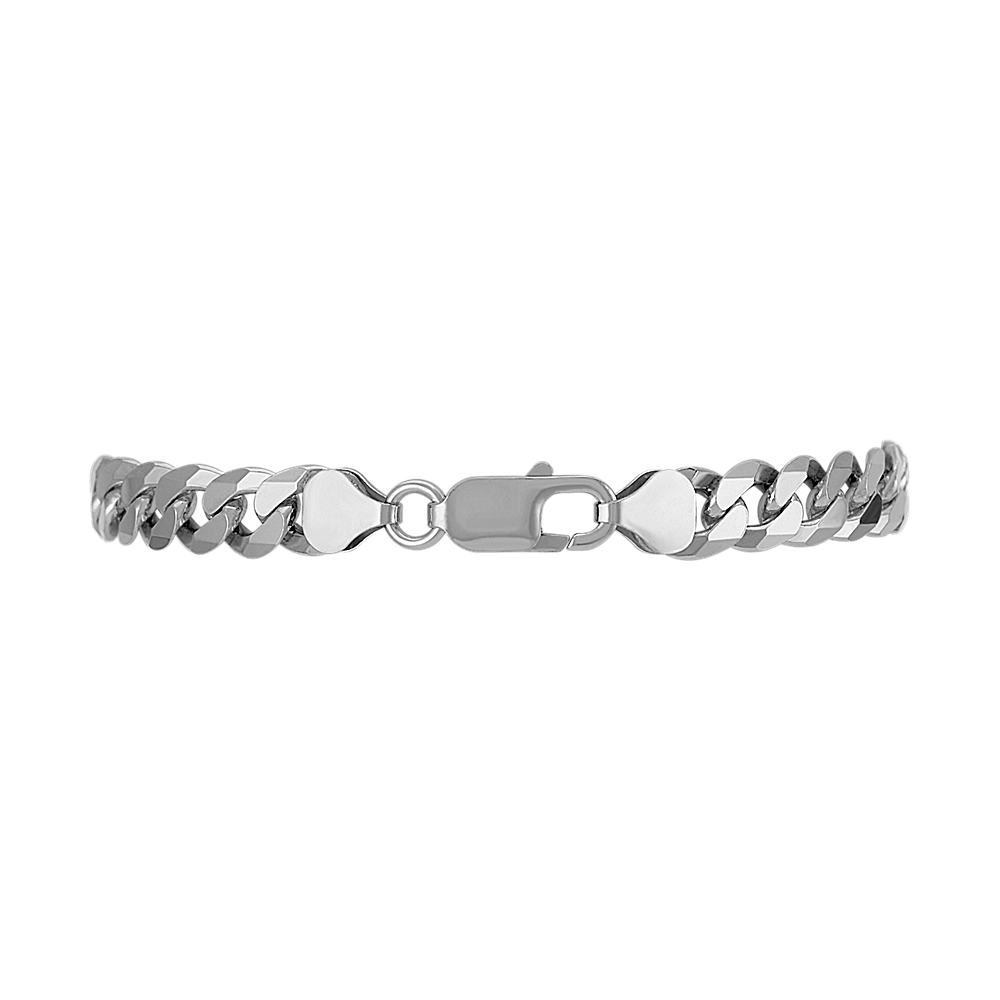 8.5 in Mens Sterling Silver Curb Bracelet (7.8mm)