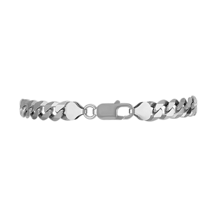 8.5 in Mens Sterling Silver Curb Bracelet (7.8mm)