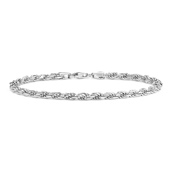 8.5'' Sterling Silver Rope Chain Bracelet (3.5mm)