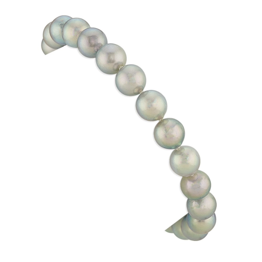 8mm Blue Akoya Cultured Pearl Bracelet (7.5'')