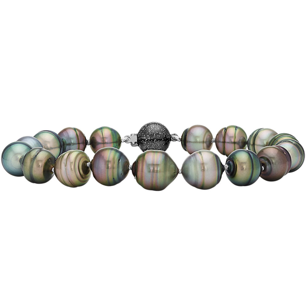 9mm Cultured Tahitian Circled Pearl Bracelet