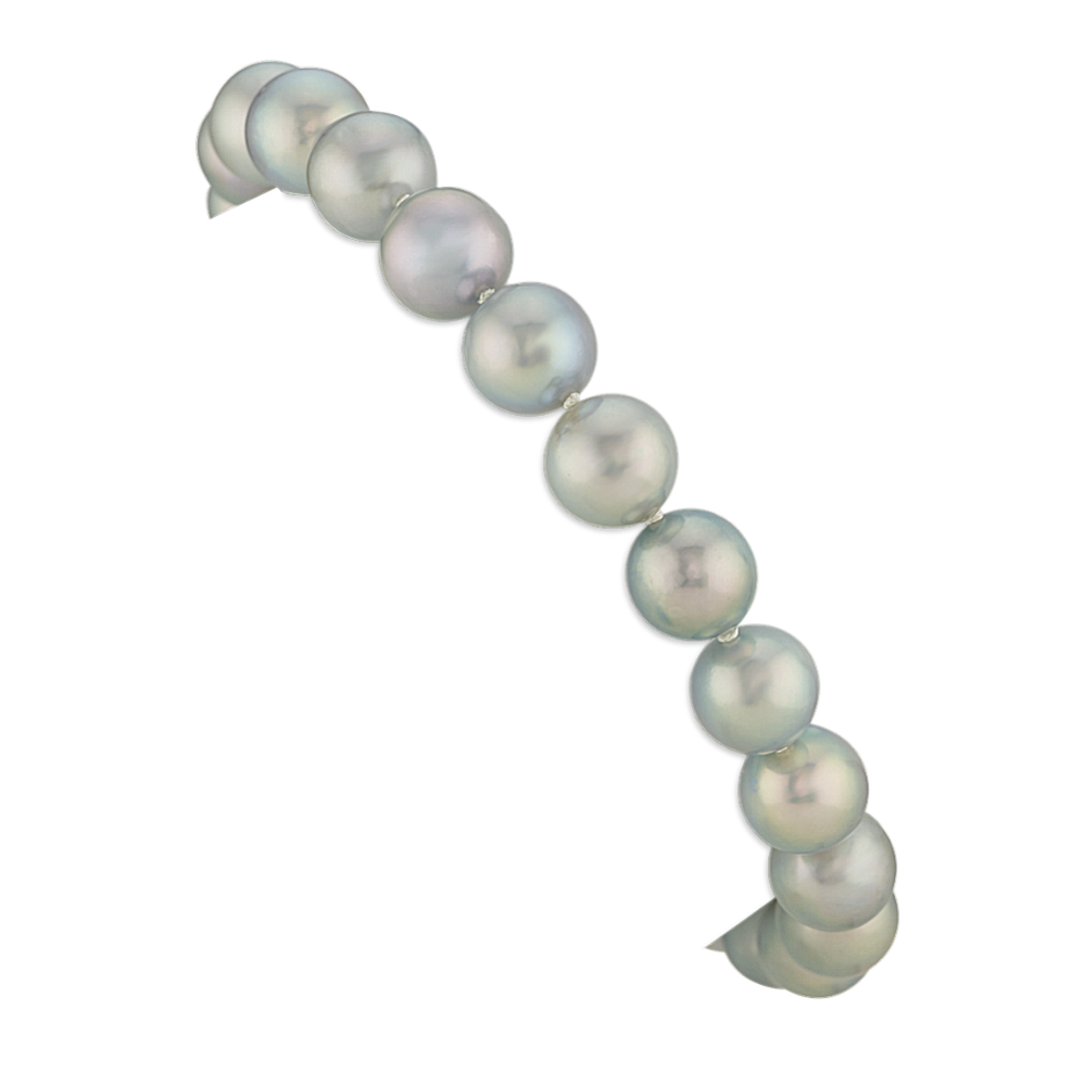 9mm Blue Akoya Cultured Pearl Bracelet (7.5'')