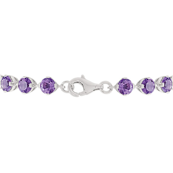 Amethyst Bracelet in Sterling Silver (7.5 in) | Shane Co.