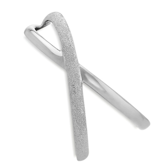 Asymmetrical Crisscross Cuff Bracelet (7 in.)