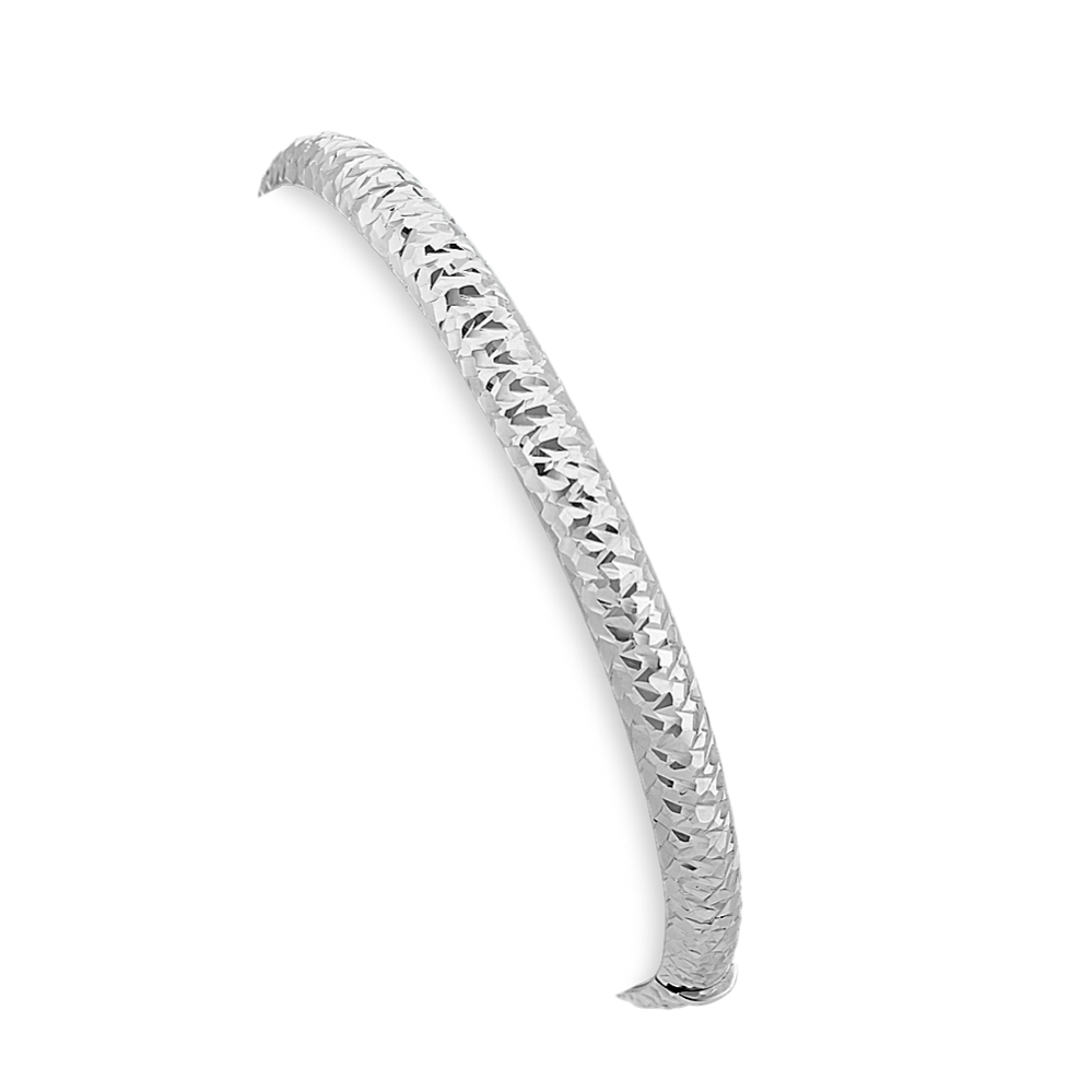 Bangle Bracelet with Textured Finish (7 in)