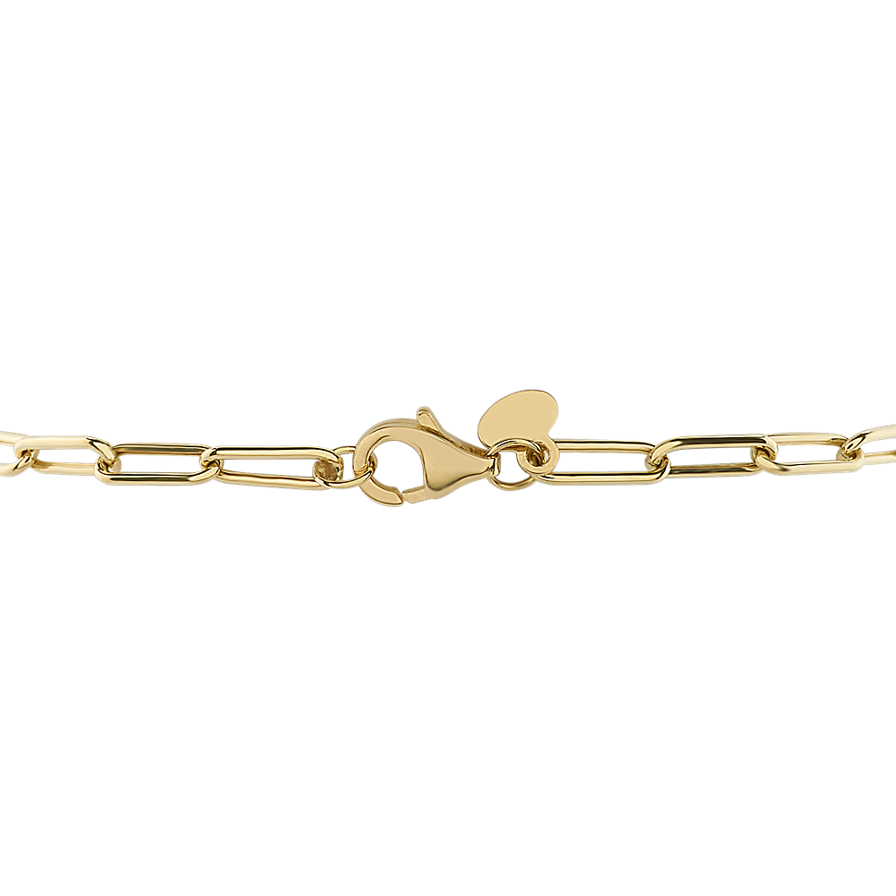 OLD) 14K Gold Initial Charm Bracelet (Design Your Own Baby/Children's  Classic Link Bracelet with Initial Charm) - 14K Gold