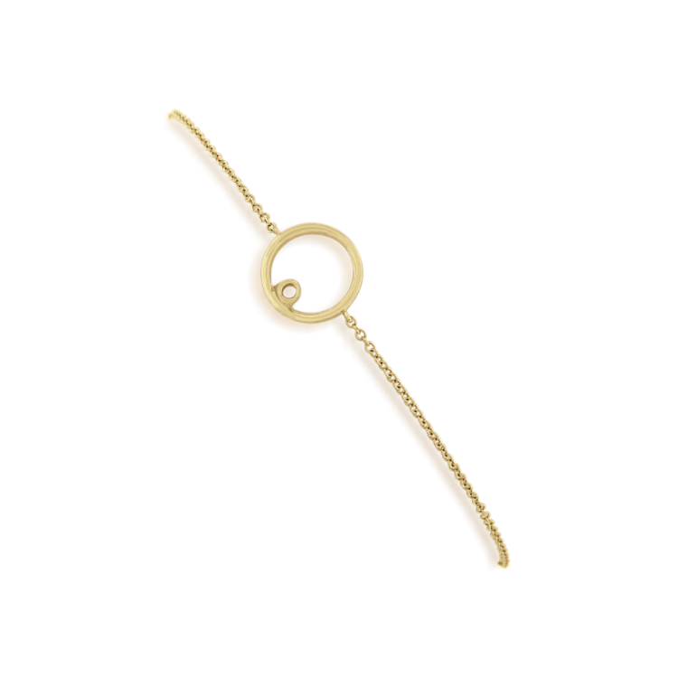 Circle Bracelet in 14k Yellow Gold (9 in)