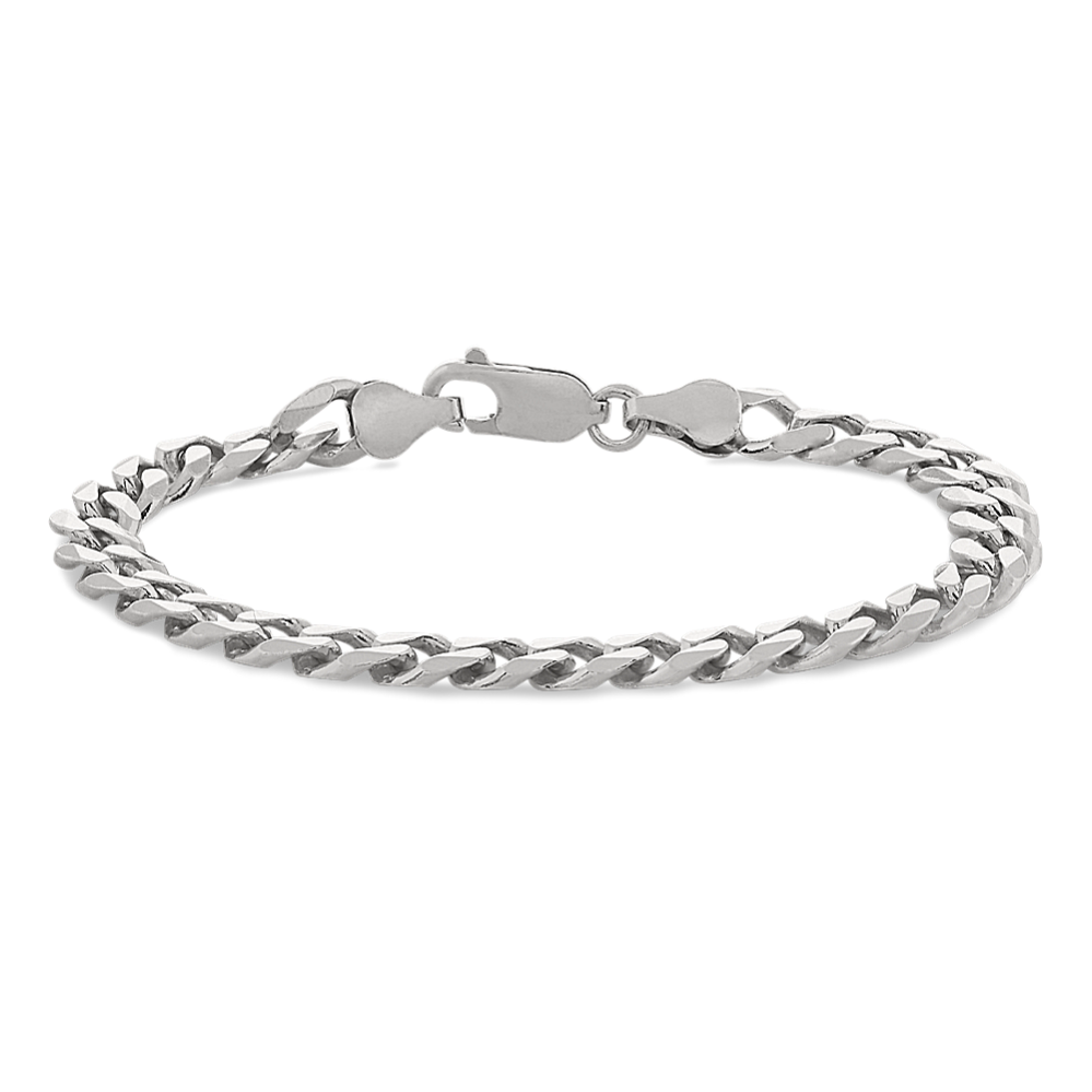 Hot Silver Curb Chain Bracelet