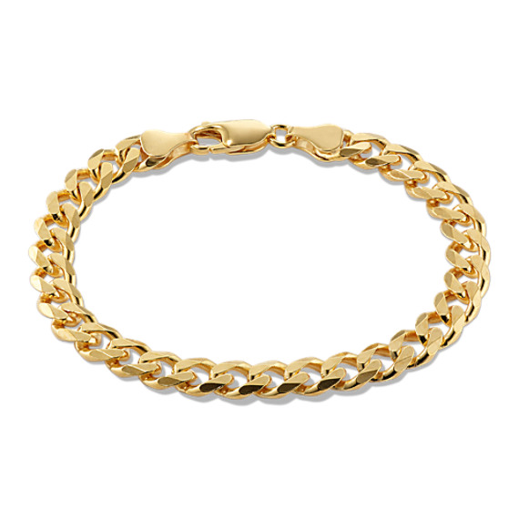 6.5mm Cuban Chain Bracelet, Gold Vermeil, Men's Bracelets