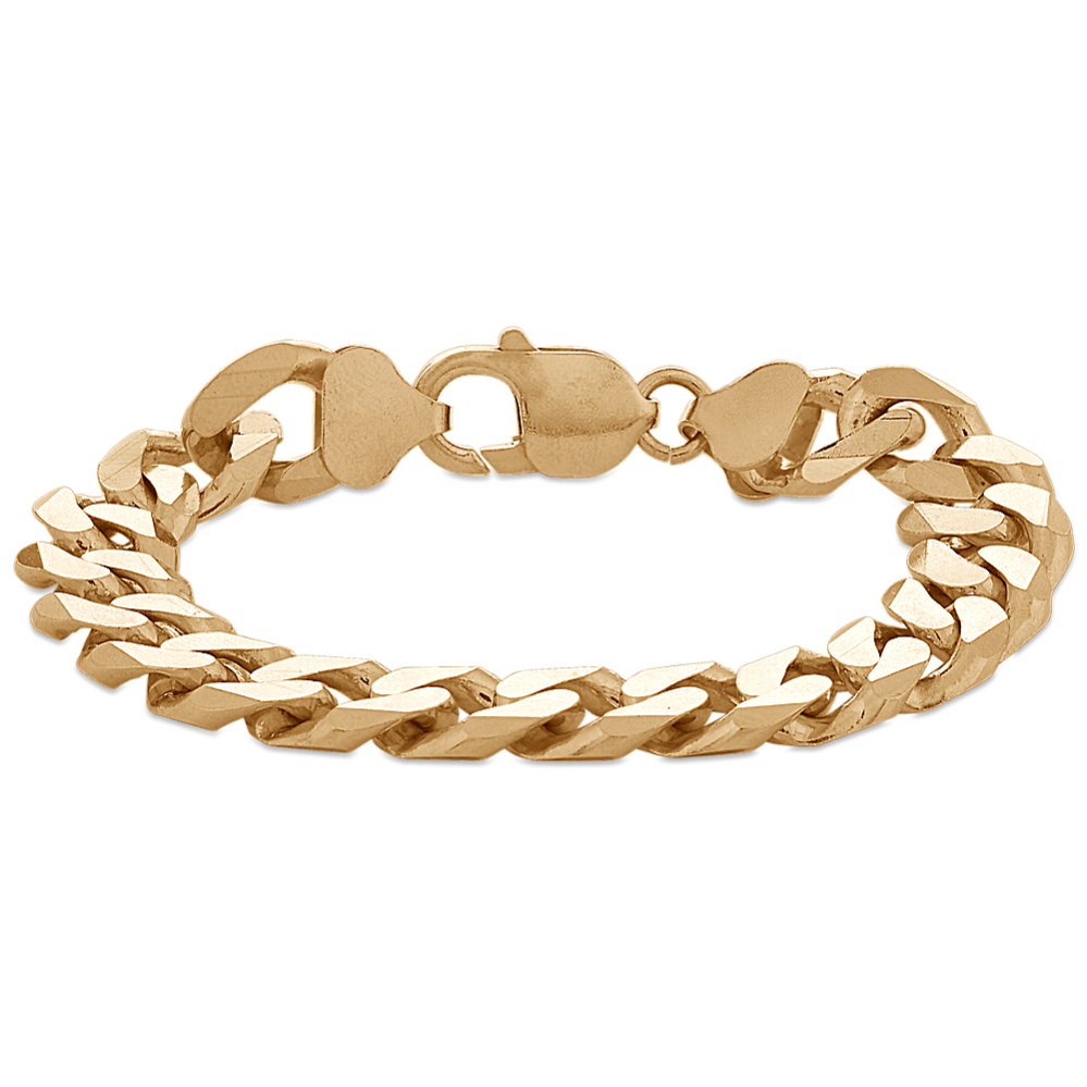 7'' 14K Gold Vermeil Curb Chain Bracelet (10.8mm)