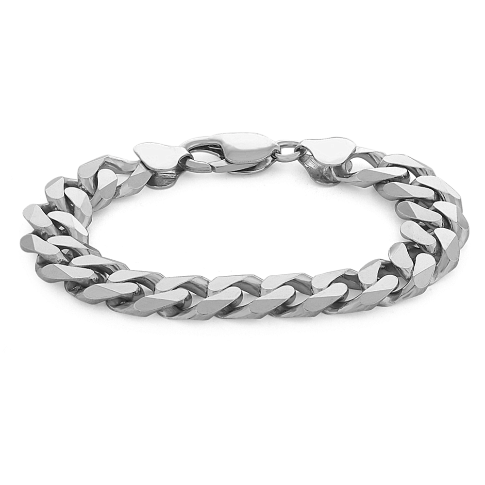 Curb Chain Bracelet in Sterling Silver (7 in)