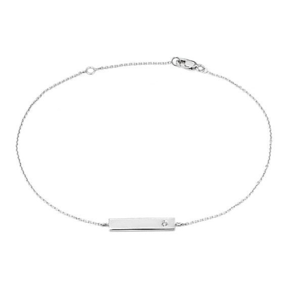 Diamond Accent Petite Bar Bracelet