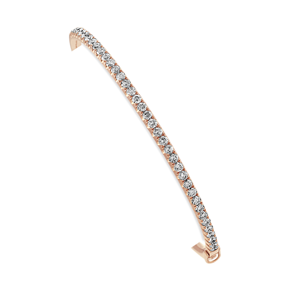 1 1/2 ct Pave Bangle Bracelet (7 in)