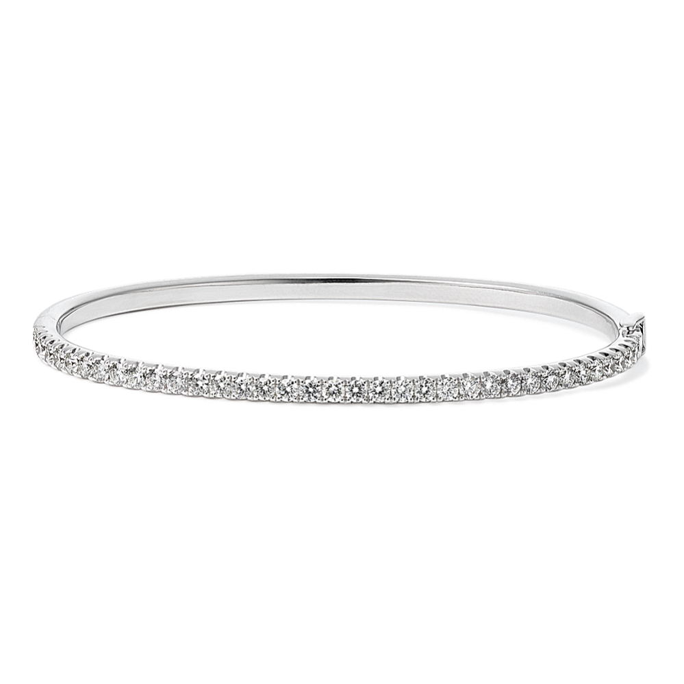 1.50 tcw Diamond Pave Bangle Bracelet